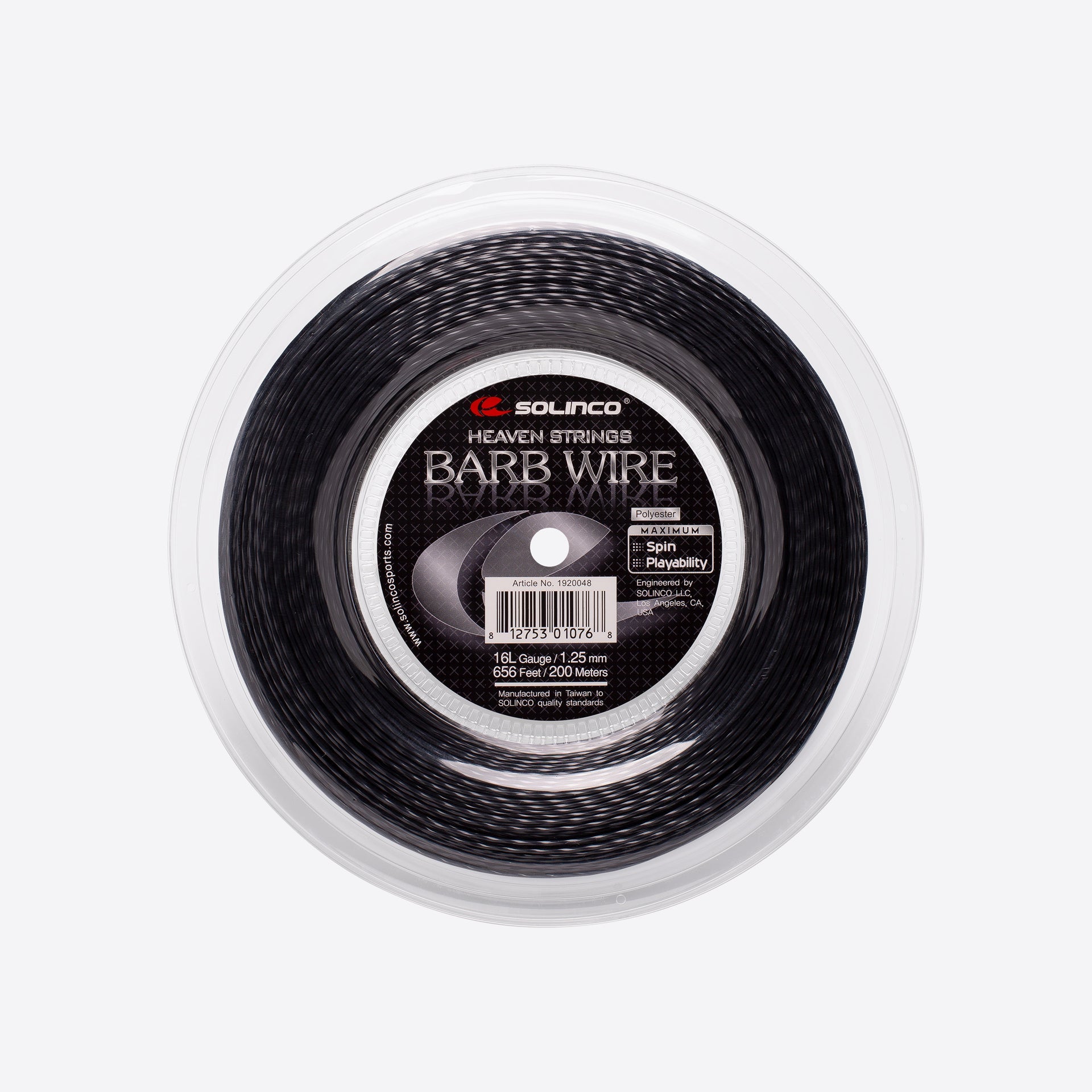Wilson Strings | Solinco Strings | Solinco Barb Wire Coil - Black SCSOL2